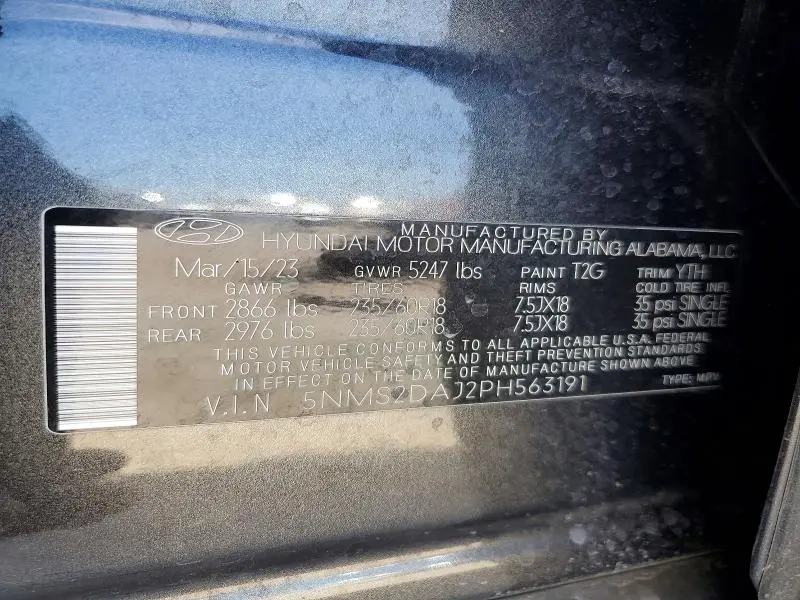 2023 HYUNDAI SANTA FE SEL  