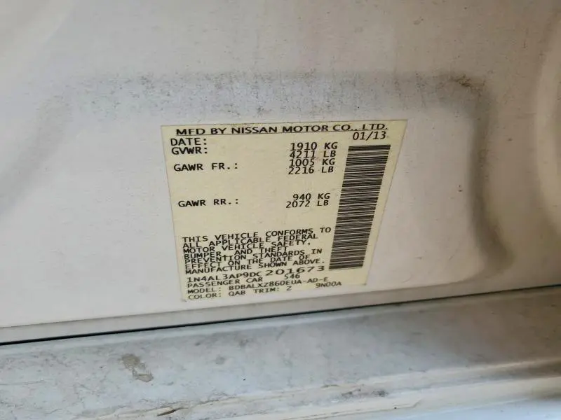 2013 NISSAN ALTIMA 2.5  