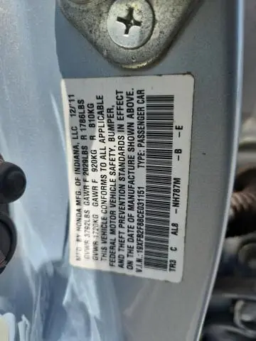2012 HONDA CIVIC EX  