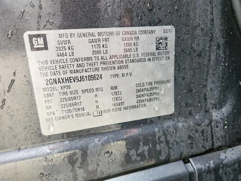 2018 CHEVROLET EQUINOX LS  