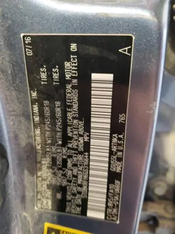 2016 TOYOTA HIGHLANDER LE  