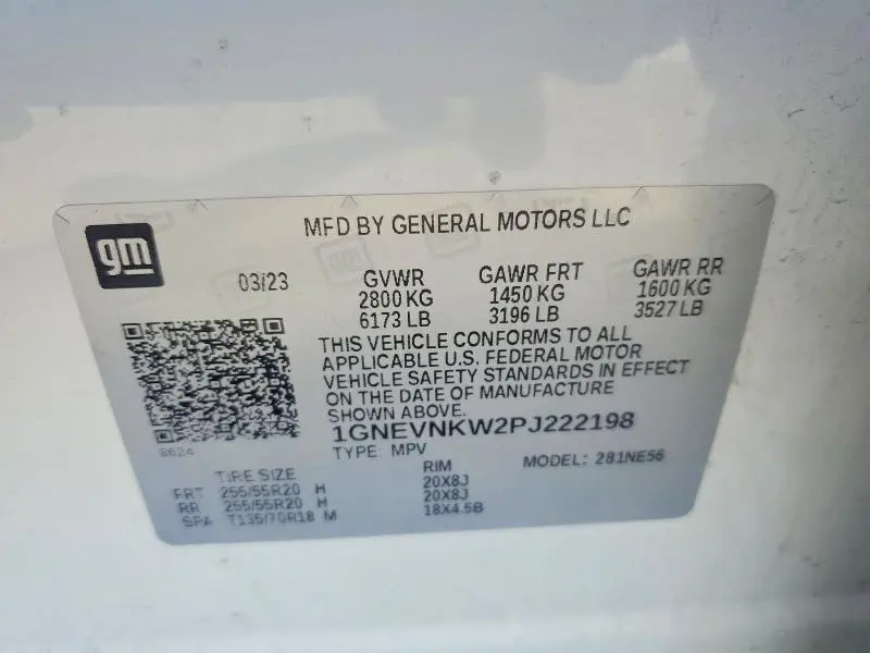 2023 CHEVROLET TRAVERSE HIGH COUNTRY  