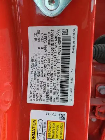 2022 HONDA CIVIC SPORT  