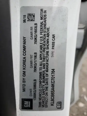 2019 CHEVROLET SPARK LS