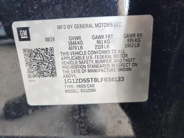 2020 CHEVROLET MALIBU LT  