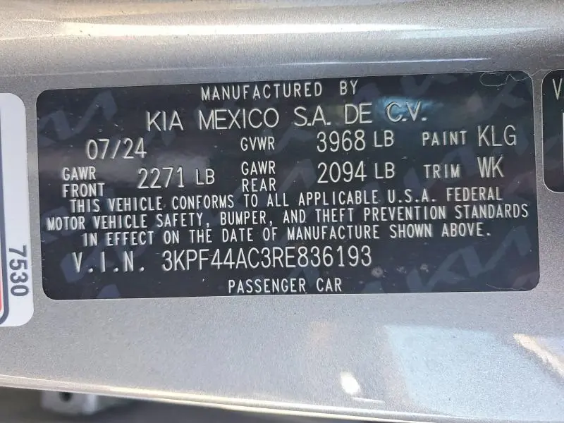 2024 KIA FORTE GT  