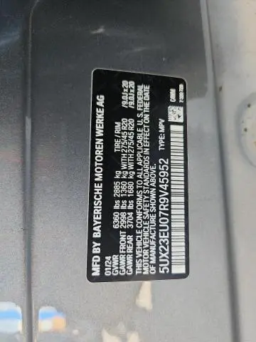 2024 BMW X5 XDRIVE40I  