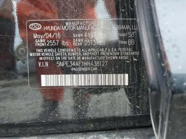 2017 HYUNDAI SONATA SPORT  