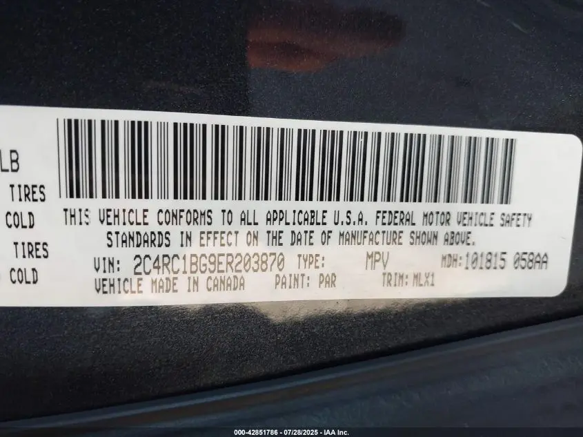 2014 CHRYSLER TOWN & COUNTRY TOURING