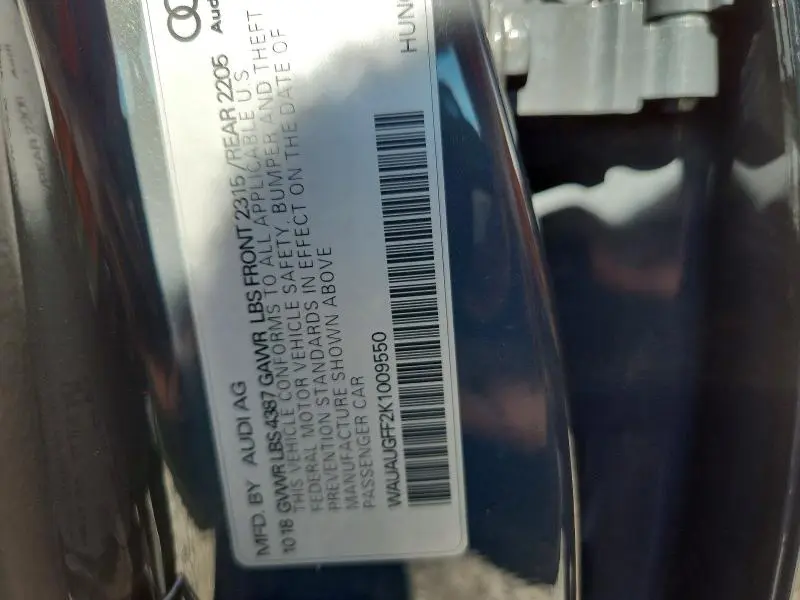 2019 AUDI A3 PREMIUM  