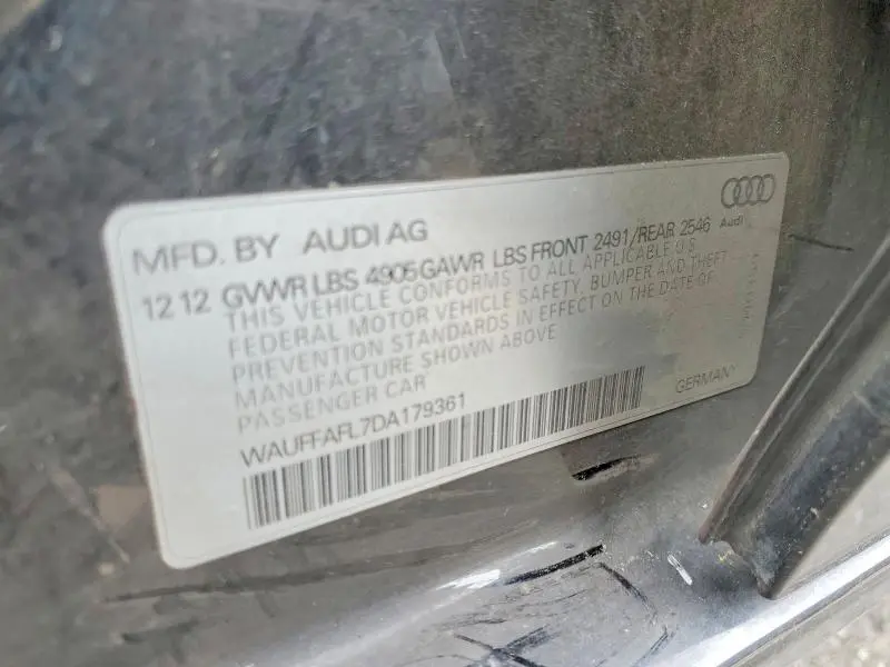 2013 AUDI A4 PREMIUM PLUS  