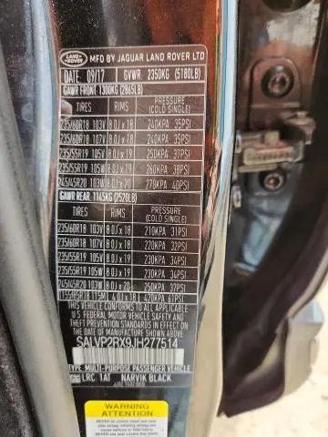 2018 LAND ROVER RANGE ROVER EVOQUE SE  