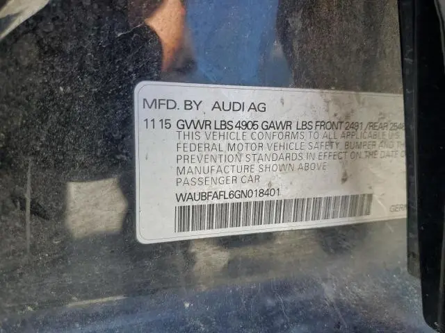 2016 AUDI A4 PREMIUM S-LINE  