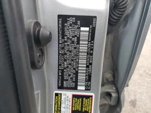 2020 TOYOTA CAMRY SE  