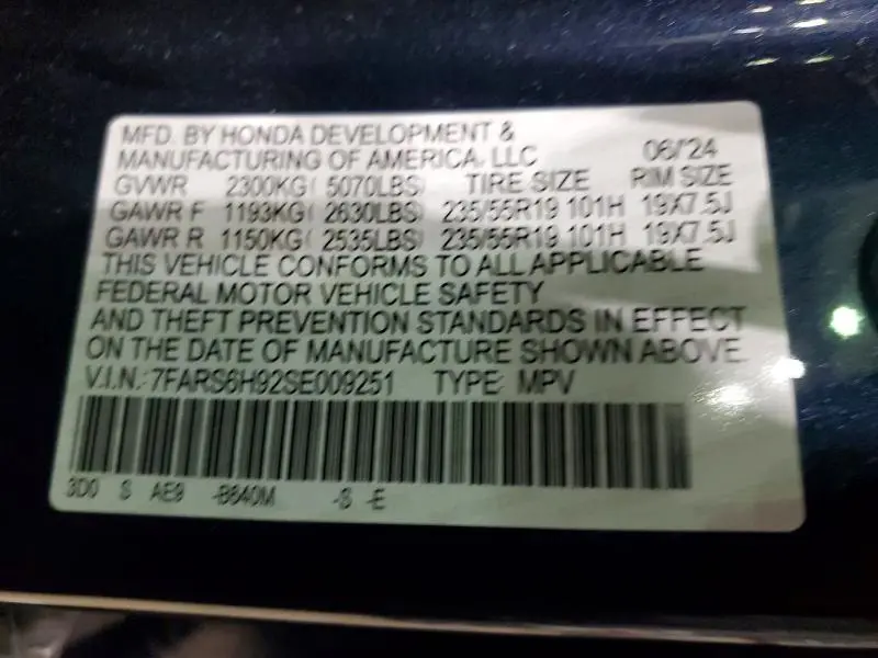 2025 HONDA CR-V SPORT TOURING  