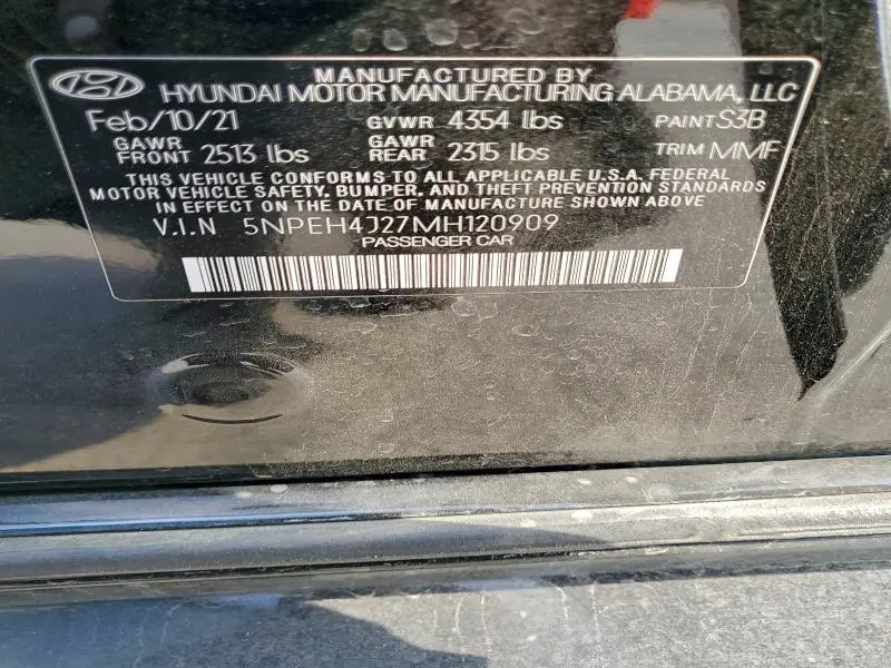 2021 HYUNDAI SONATA LIMITED  