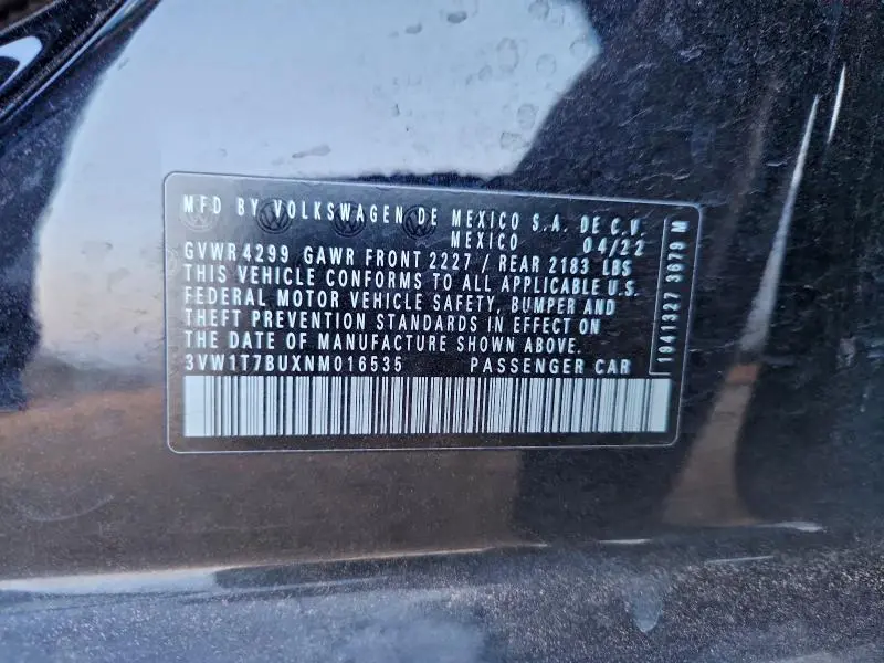 2022 VOLKSWAGEN JETTA GLI AUTOBAHN  