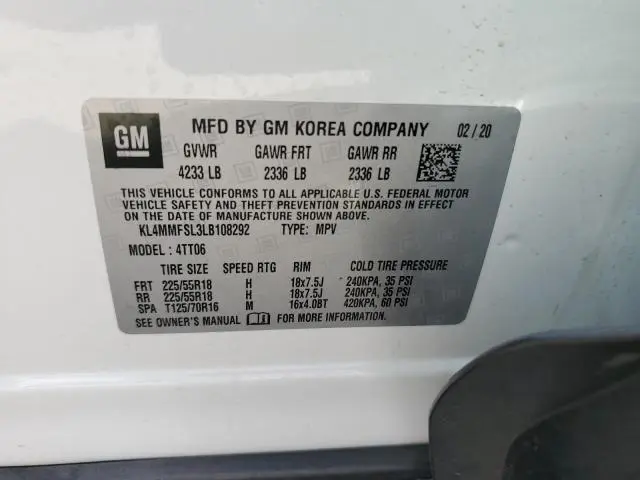 2020 BUICK ENCORE GX ESSENCE  