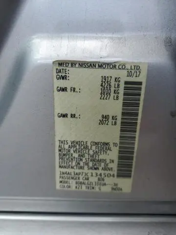 2018 NISSAN ALTIMA 2.5  