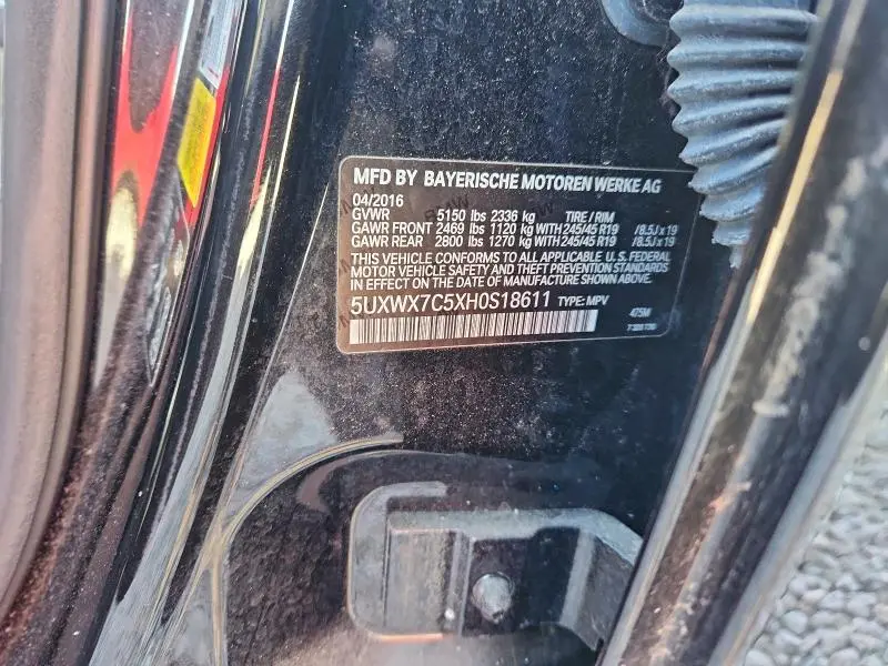 2017 BMW X3 XDRIVE35I  