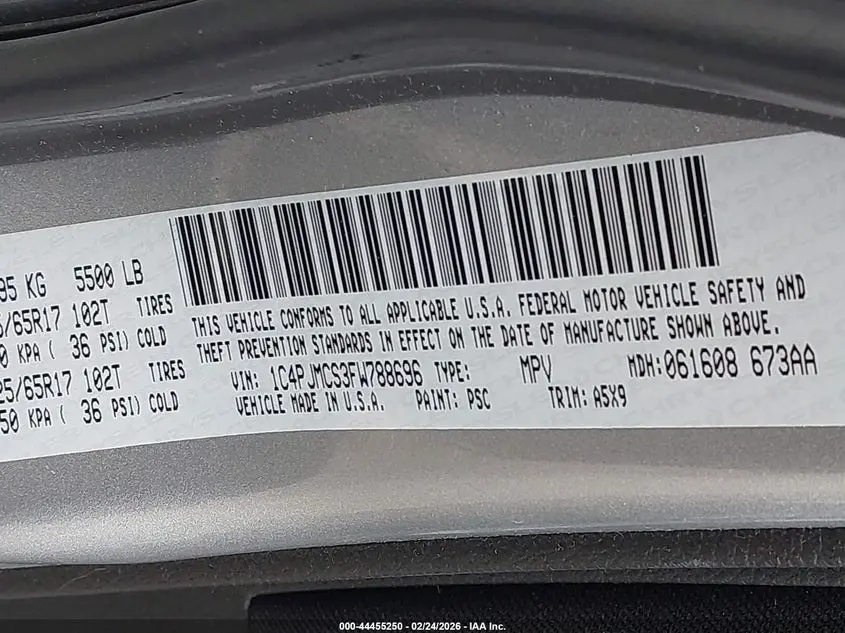 2015 JEEP CHEROKEE LATITUDE