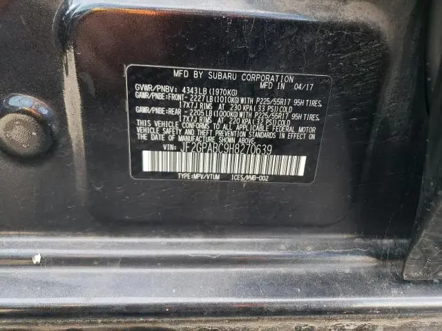 2017 SUBARU CROSSTREK PREMIUM  