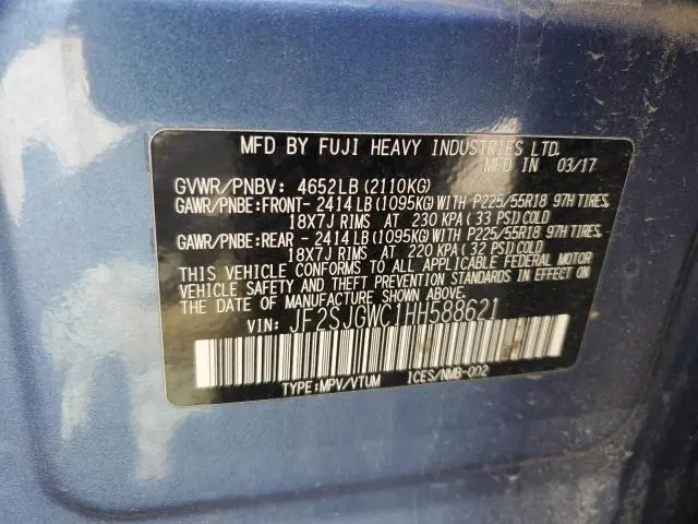 2017 SUBARU FORESTER 2.0XT TOURING
