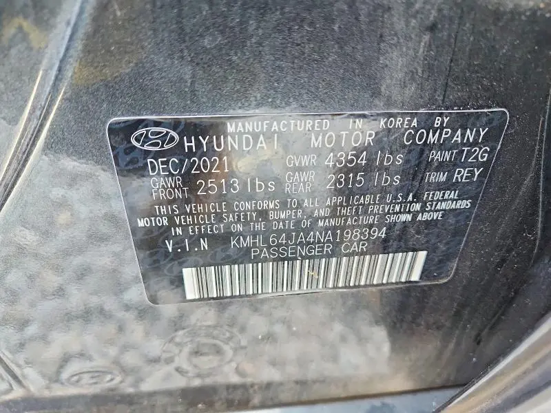 2022 HYUNDAI SONATA SEL  