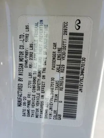 2021 INFINITI Q60 LUXE  