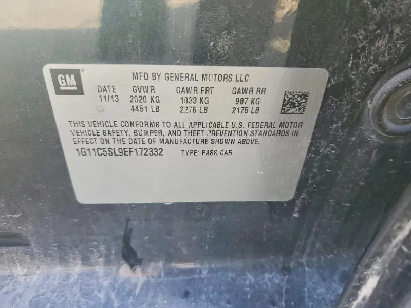 2014 CHEVROLET MALIBU 1LT  