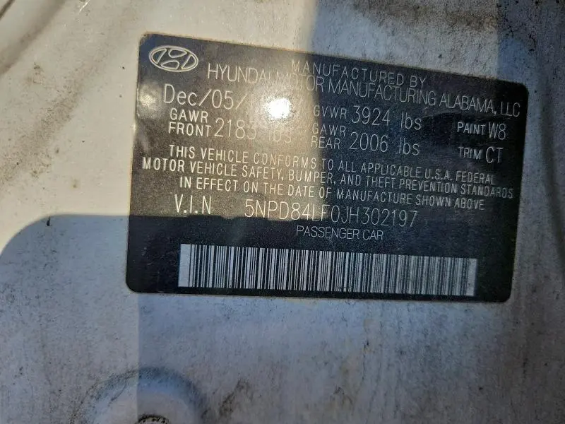 2018 HYUNDAI ELANTRA SEL  