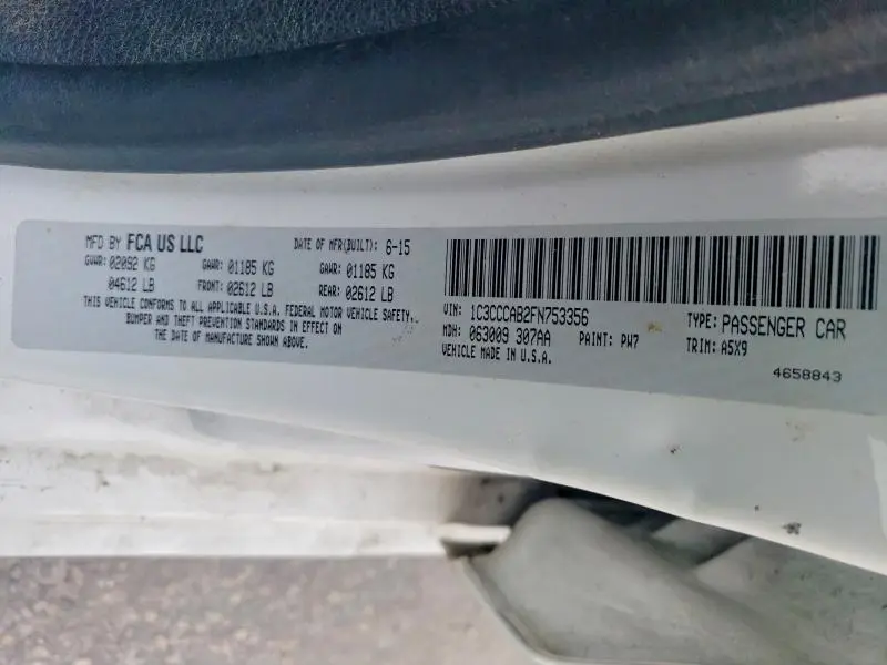 2015 CHRYSLER 200 LIMITED  