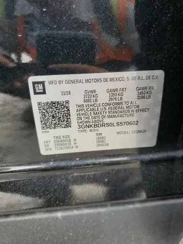 2020 CHEVROLET BLAZER 3LT  