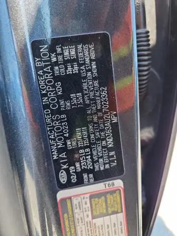 2020 KIA SOUL GT LINE  