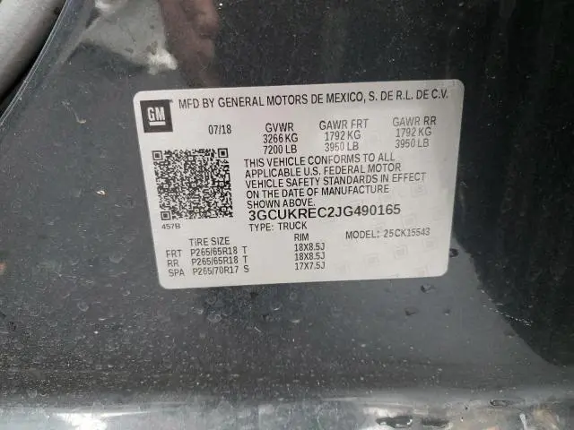 2018 CHEVROLET SILVERADO K1500 LT  