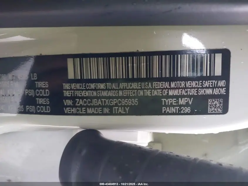 2016 JEEP RENEGADE SPORT