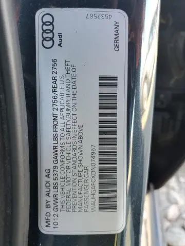 2013 AUDI A6 PRESTIGE  