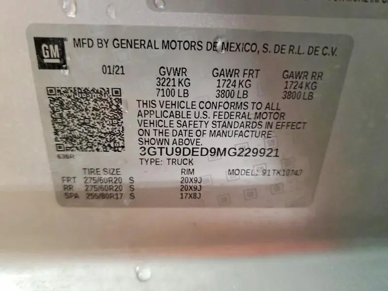 2021 GMC SIERRA K1500 SLT  