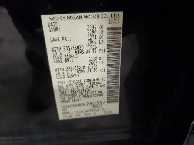 2015 NISSAN MURANO S