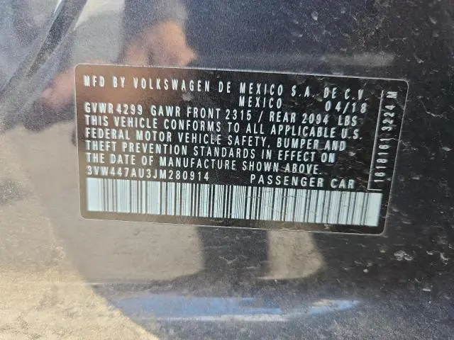 2018 VOLKSWAGEN GTI S/SE  