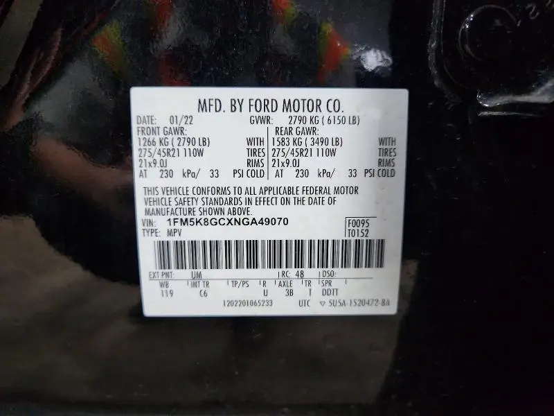 2022 FORD EXPLORER ST  