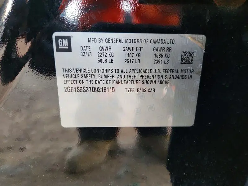 2013 CADILLAC XTS PREMIUM COLLECTION  