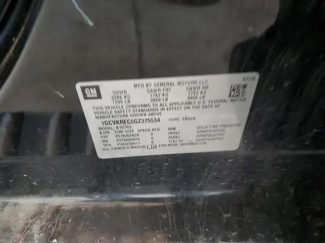 2016 CHEVROLET SILVERADO K1500 LT  