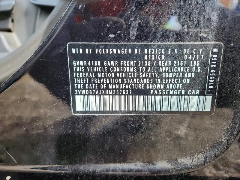 2017 VOLKSWAGEN JETTA SE  