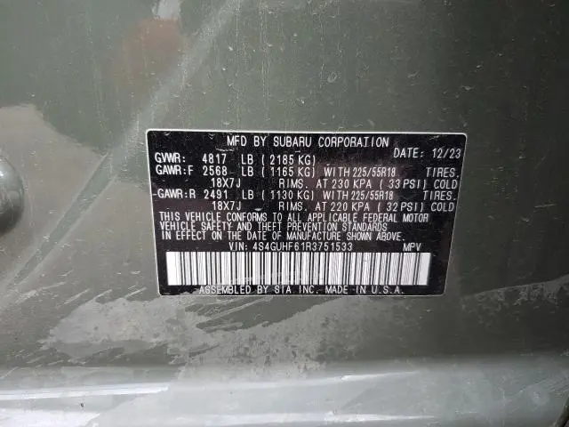 2024 SUBARU CROSSTREK SPORT  