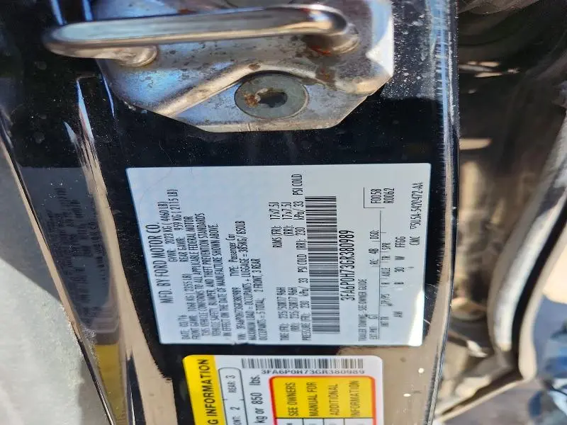 2016 FORD FUSION SE  