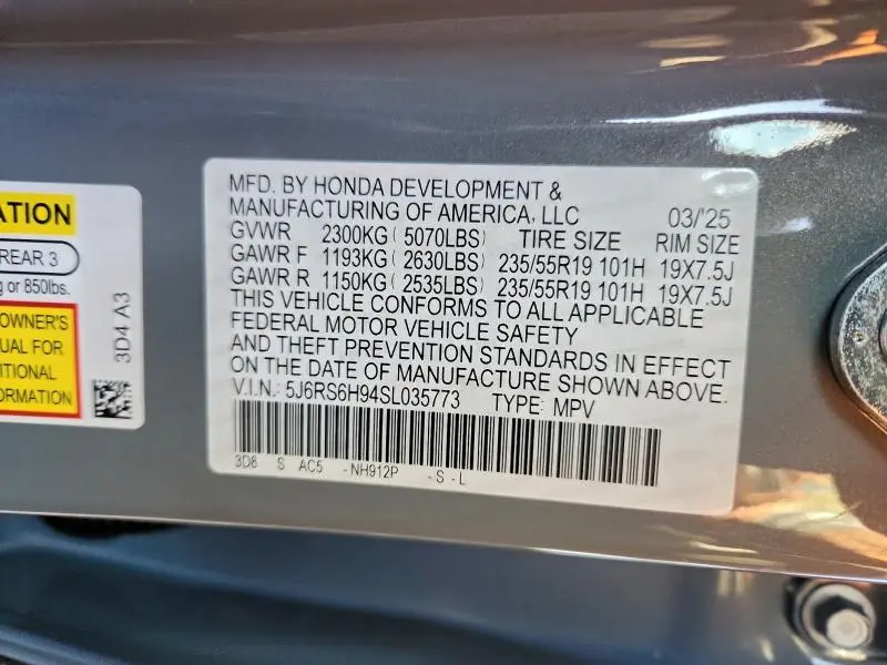 2025 HONDA CR-V SPORT TOURING  