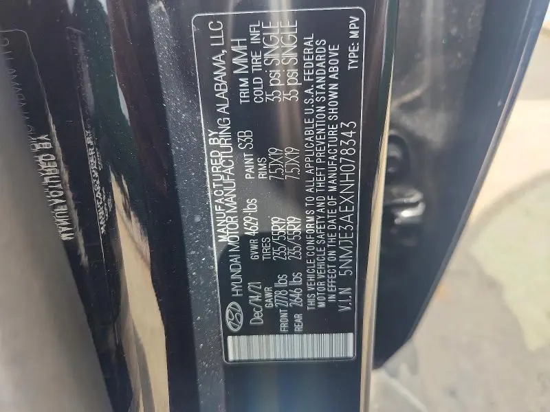 2022 HYUNDAI TUCSON LIMITED  