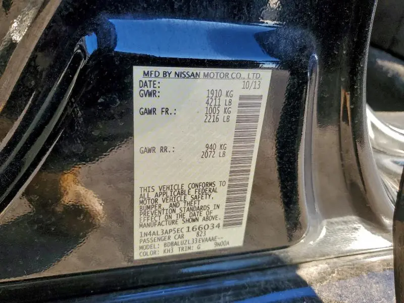 2014 NISSAN ALTIMA 2.5  