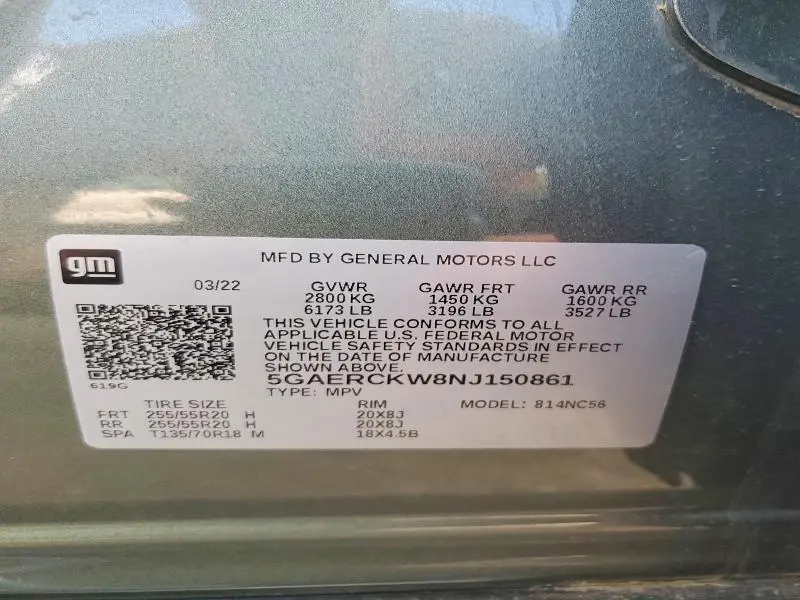 2022 BUICK ENCLAVE PREMIUM  